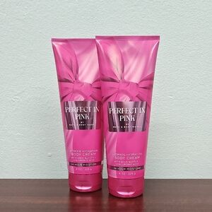 Bath & Body Works PERFECT IN PINK 2 Piece Body Cream Bundle Set